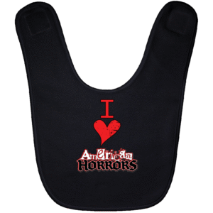 I Love American Horrors Baby Bib