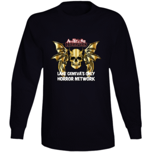 Winged Demon Skull Long Sleeve T Shirt