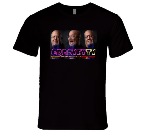 GrooveyTV Good Time Horror Black T-Shirt