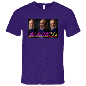GrooveyTV Good Time Horror Purple T-shirt